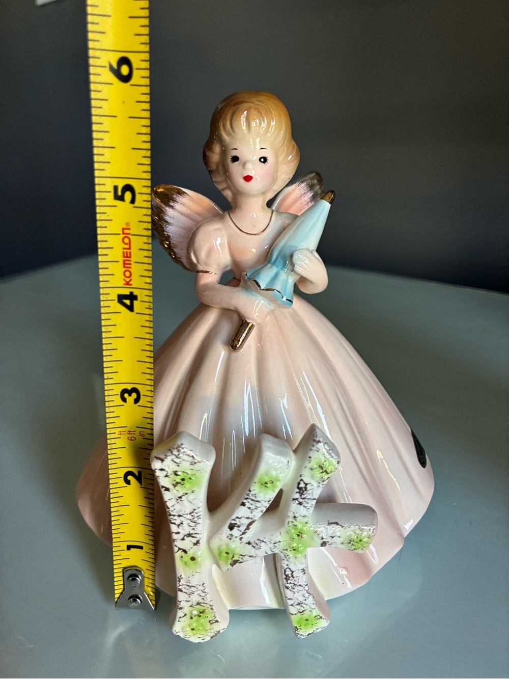 Vintage Josef Originals Birthday Girl Angel Fairy Number 14 in Series - Picture 6 of 6